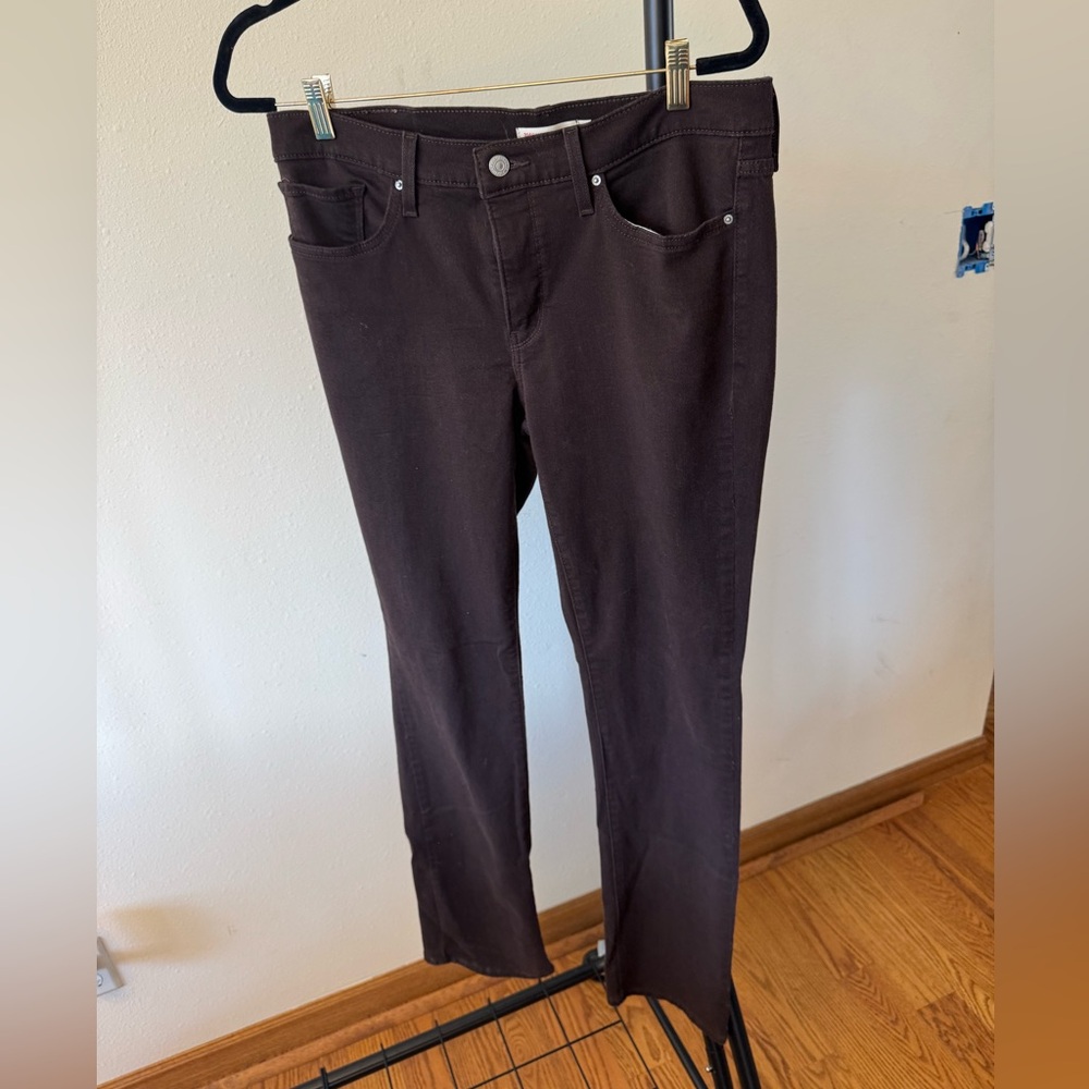 Levi's Dark Brown Straight-Leg Jeans